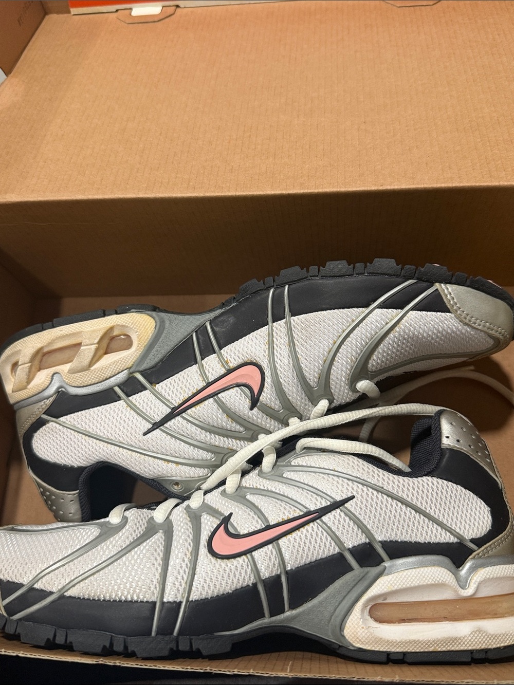 Nike Trainers in White, Pink, Gray and Black